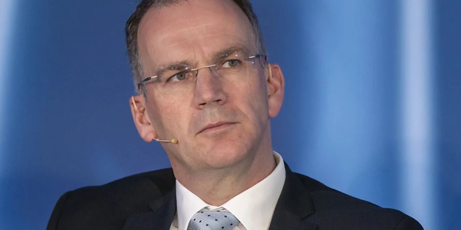 CEO Peter Selders an der diesjährigen Bilanzmedienkonferenz von Endress+Hauser.