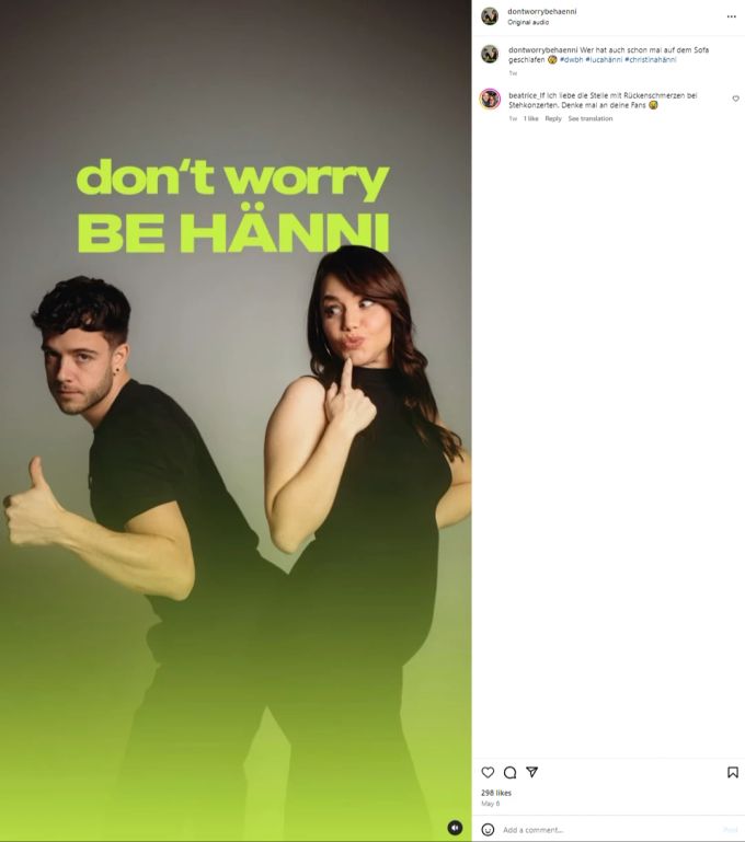 Luca Hänni und Ehefrau Christina plaudern gerne in ihrem eigenen Podcast. Luca Hänni Christina Hänni