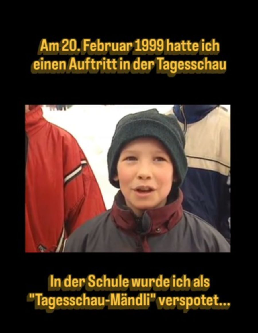 «In der Schule wurde ich als ‹Tagesschau-Mändli verspottet», verrät Markus Schnyder auf Instagram.