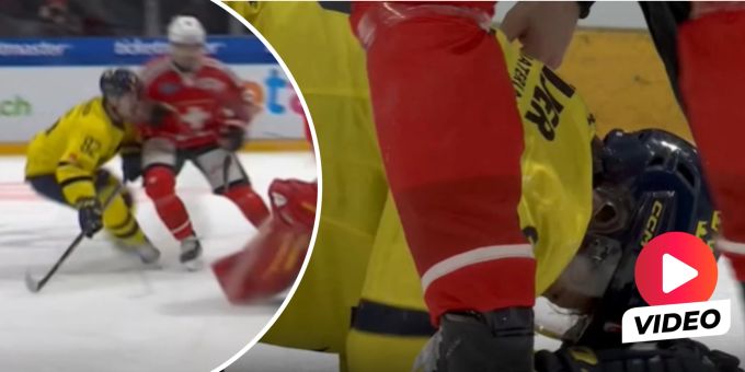 Spieldauer! - Hier streckt ZSC-Malgin Teamkollege Fröden nieder