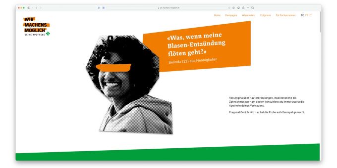 Alle Details zur Kampagne erfährst du hier: wir-machens-möglich.ch. PharmaSuisse
