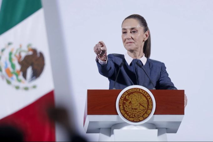 Claudia Sheinbaum, die Präsidentin von Mexiko, hat Donald Trump gedroht, ebenfalls Zölle zu erheben. sheinbaum