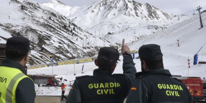 Skiunfall in Spanien