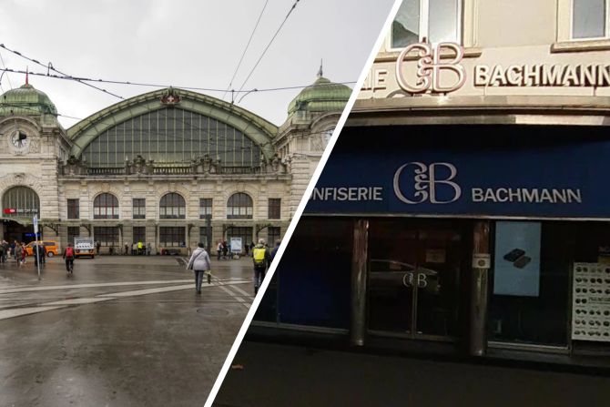 Bahnhof Basel Confiserie Bachmann