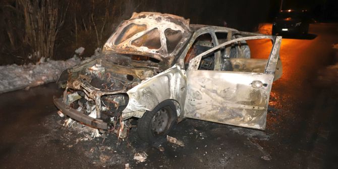 Autobrand in Niederurnen.