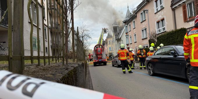 St. Gallen: Brand in Mehrfamilienhaus. St.Gallen