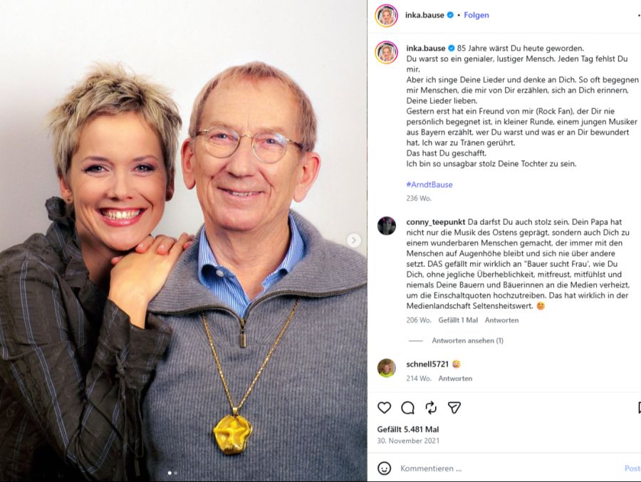 Komponiert wurden die Songs zu Beginn ihrer Karriere von ihrem Vater Arndt Bause, der 2003 verstarb.