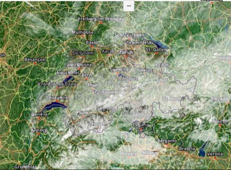 Anders sieht es am Nachmittag aus: Quellwolken ziehen über die Schweiz.