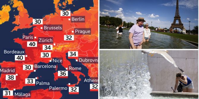 Europa Hitzewelle