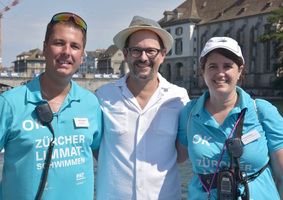 Wichtige Köpfe: Stefan Deul, OK-Präsident. Balthasar Glättli, Vorsteher des Schul- und Sportdepartements der Stadt Zürich und Carlina Capaul, Leitung Kommunikation / Medien.