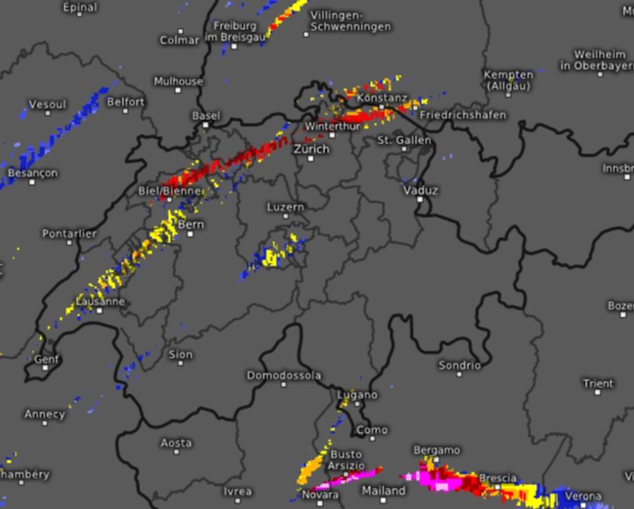Hagel-Karte