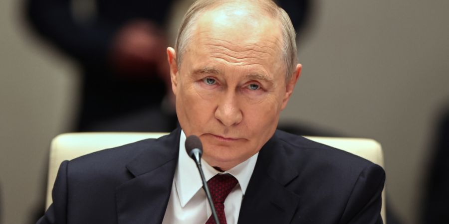 Kremlchef Wladimir Putin nimmt am Gipfeltreffen der Shanghaier Organisation für Zusammenarbeit (SCO) in Bischkek, Kirgisistan, teil. Foto: Pyotr Kovalev/Pool Sputnik Kremlin/AP/dpa