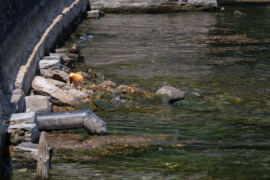 Wegen der Trockenheit fliesst weniger Wasser nach Italien.