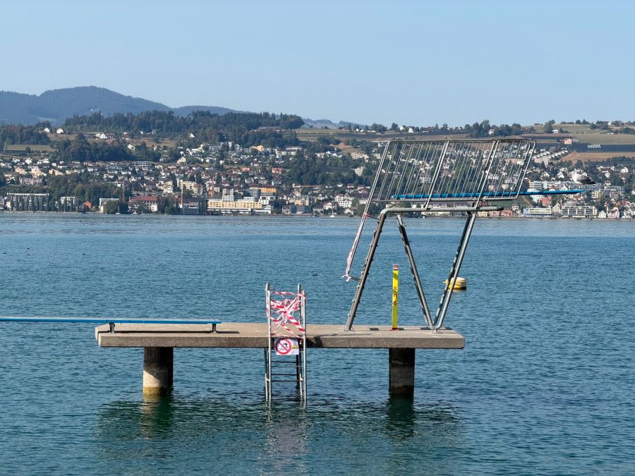 Die Sprunganlagen einiger Badis am Zürichsee sind gesperrt.