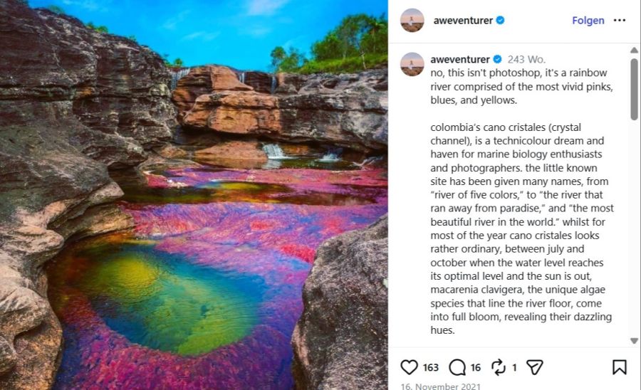 Caño Cristales (Kolumbien).