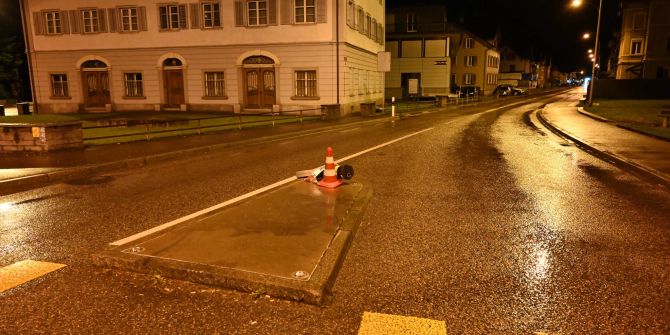 Unfallstelle in Gossau.