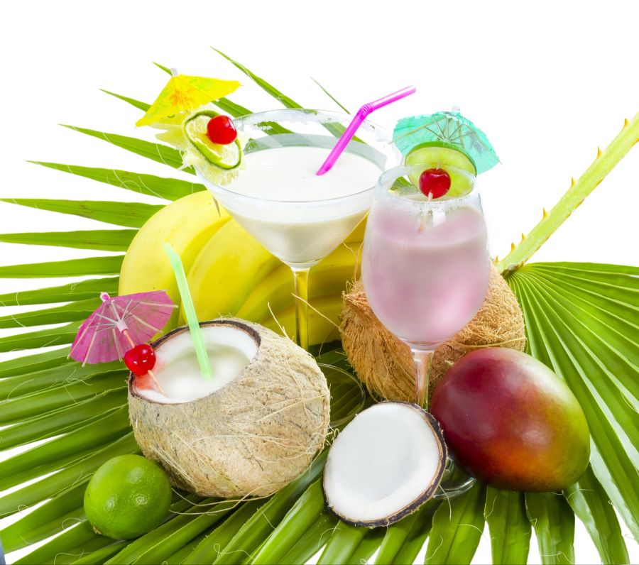 Kokosnuss, Cocktails, Kokoswasser