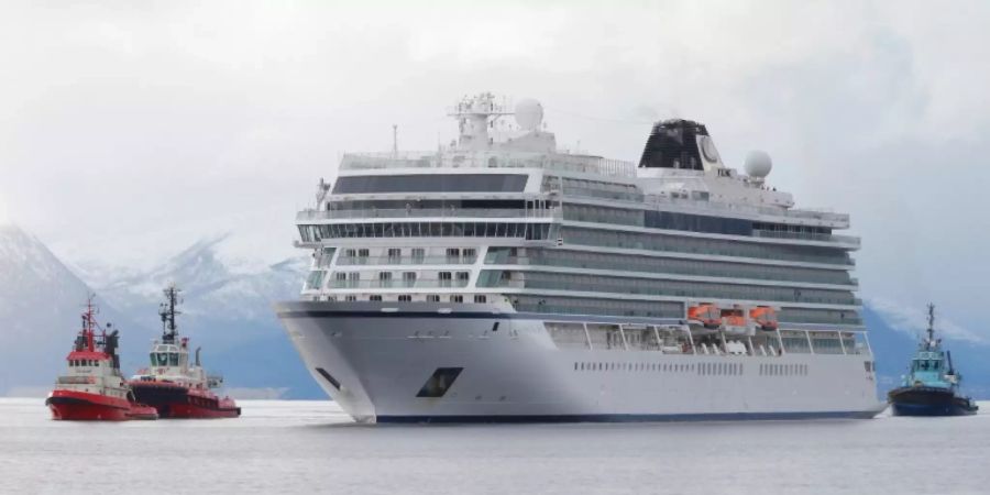 Die «Viking Sky» trifft im norwegischen Hafen Molde ein