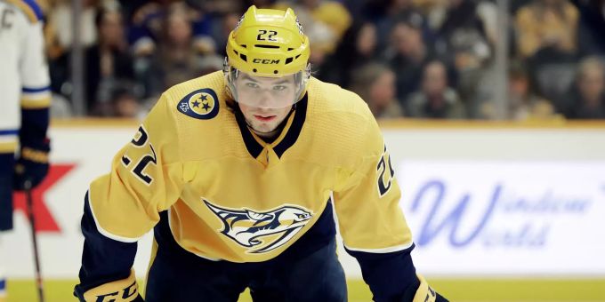 Kevin Fiala läuft ab sofort nicht mehr für die Nashville Predators auf- Kevin Fiala.