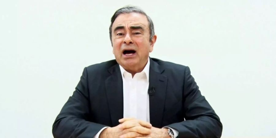 Ghosn in einer von seinen Anwälten verbreiteten Videobotschaft