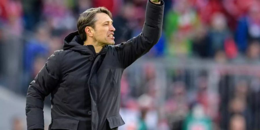 FC Bayerns Trainer Niko Kovac gibt die Richtung für seine Mannschaft vor. Foto: Matthias Balk