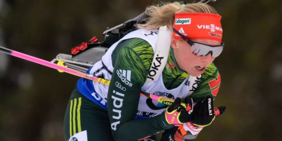 Wurde im Sprint über 7,5 Kilometer Dritte in Soldier Hollow: Franziska Hildebrand. Foto: Matthias Balk