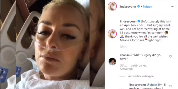 Lindsey Vonn: - «Macht euch keine Sorgen, meine Mum füttert mich»