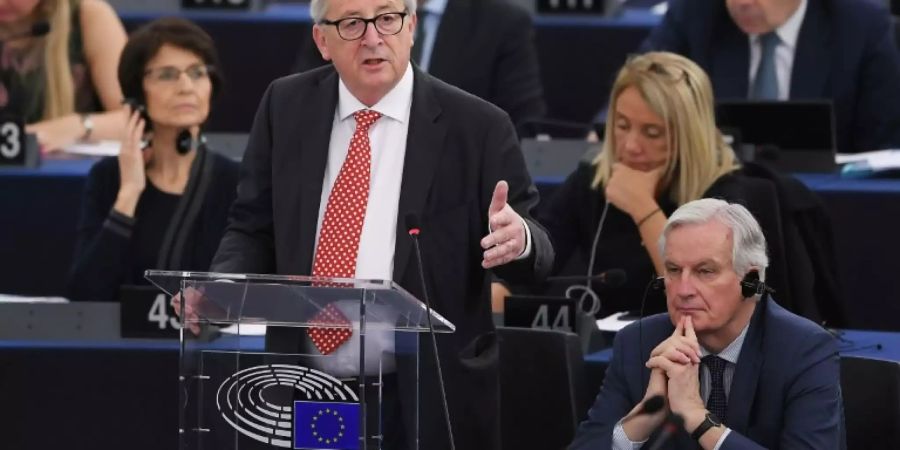 Juncker spricht vor Parlamentariern