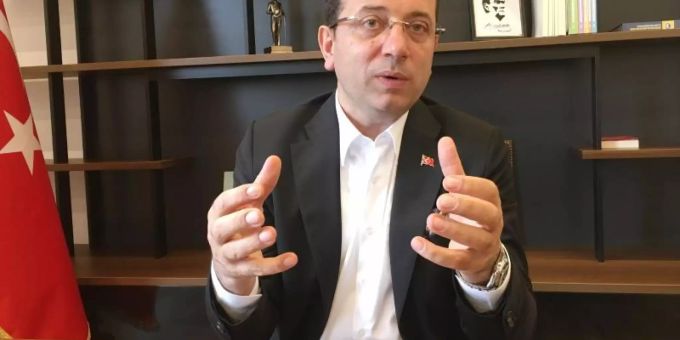 Ekrem Imamoglu ist Mitglied der türkischen Republikanischen Volkspartei (CHP). Foto: Christine-Felice Röhrs Ekrem Imamoglu ist Mitglied der türkischen Republikanischen Volkspartei (CHP). Foto: Christine-Felice Röhrs