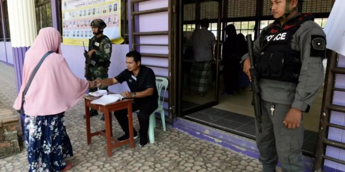 Wahllokal in Thailand Wahllokal in Thailand