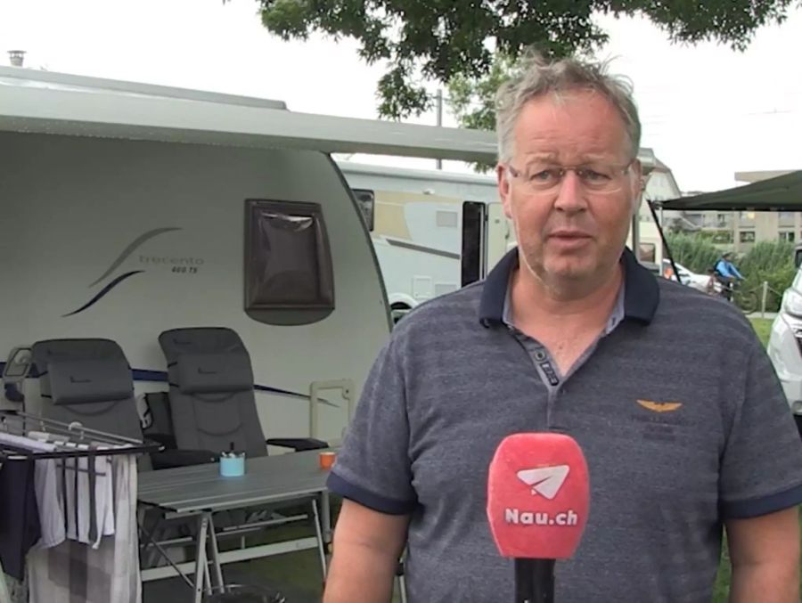 Camper Frank hat noch nie einen so starken Hagelzug erlebt.