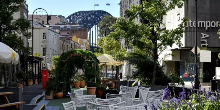 Die leere Innenstadt von Sydney