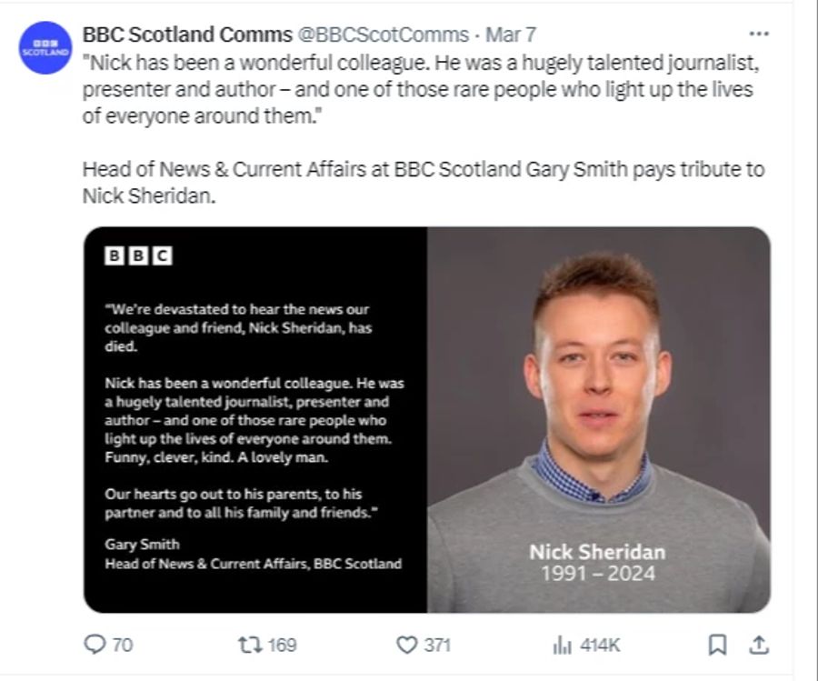 Nick Sheridan BBC