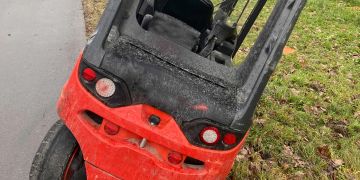 Gabelstapler auf Abwegen