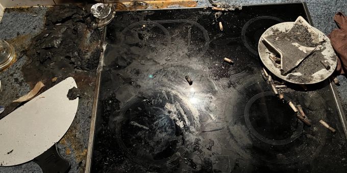 Küchenbrand in Sevelen. Küchenbrand in Sevelen.