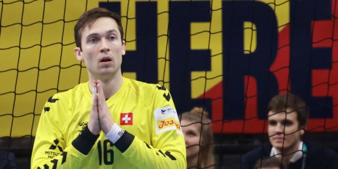 WM-Playoff gegen Slowenien: schwieriges Los für Nationalgoalie Nikola Portner und die Schweizer Handballer. (Archivbild) Nikola Portner Schweizer Handballer.