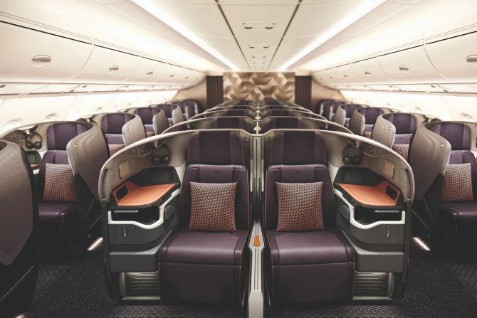 Business-Class im A380 von Singapore Airlines