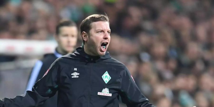 Musste mit seinem Team eine weitere bittere Niederlage hinnehmen: Werder-Trainer Florian Kohfeldt. Foto: Carmen Jaspersen/dpa