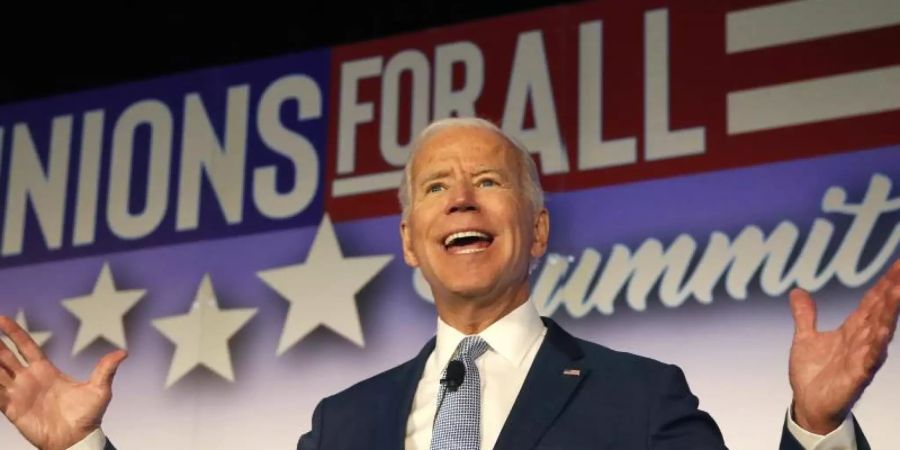 Joe Biden bewirbt sich um die Präsidentschaftskandidatur der Demokraten für die Wahl 2020. Foto: Ringo H.W. Chiu/FR170512 AP/dpa