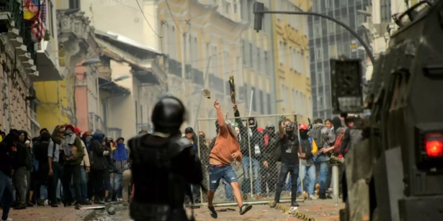 Proteste in Quito am Donnerstag