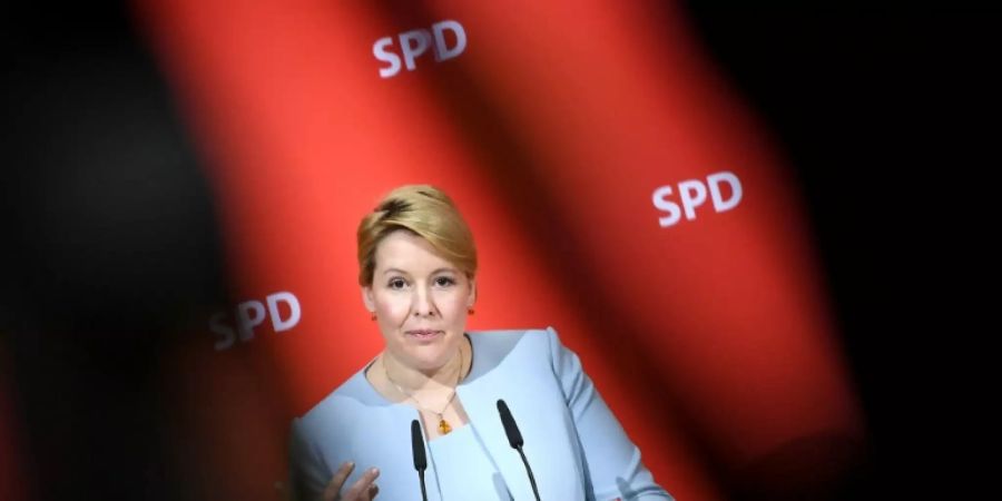 Bundesfamilienministerin Franziska Giffey (SPD)