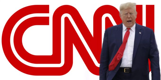 Donald Trump hat kein guets Verhältnis zum Fernsehsender CNN. Trump CNN