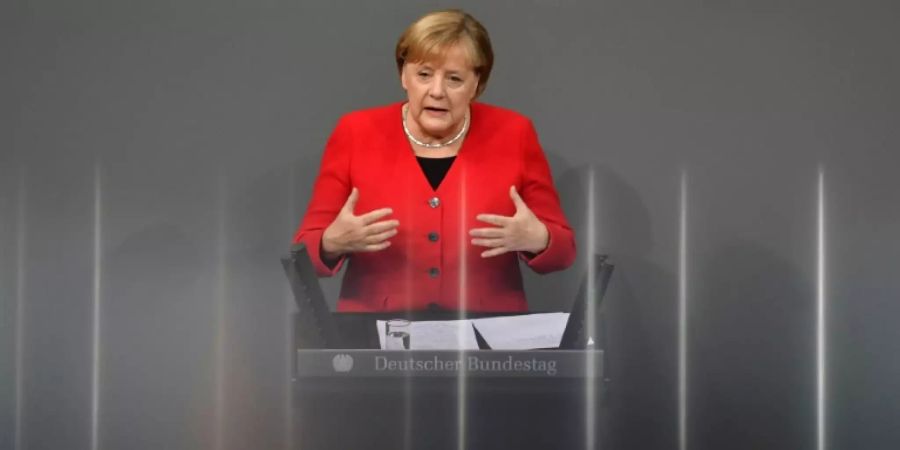 Merkel im Bundestag