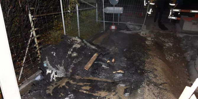 Wil Brandstiftung Schmierereien