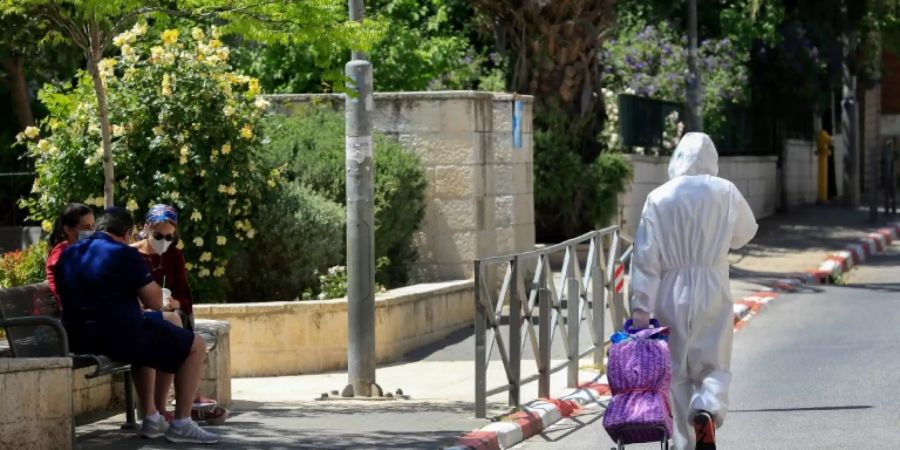 Rückkehr vom Einkauf in Jerusalem