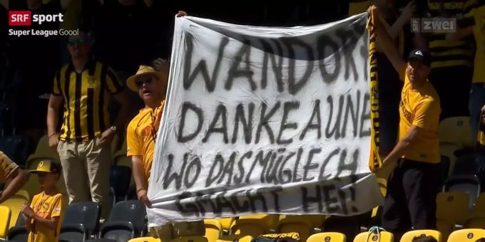 Wankdorf-Euphorie - YB-Fans vergessen vor lauter Freude das «K»
