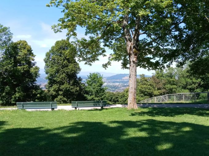 Auch ohne Festival kann man vom Gurten aus die schöne Aussicht geniessen. Gurten