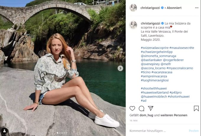Moderatorin Christa Rigozzi hat eine tolle Figur. Christa Rigozzi