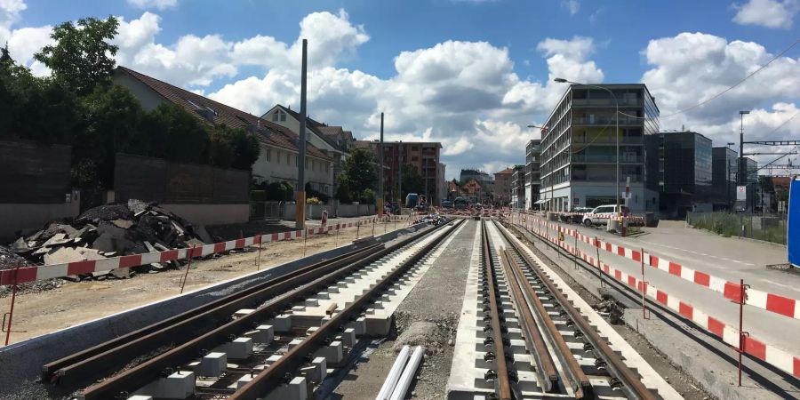 Baustelle Limmattalbahn