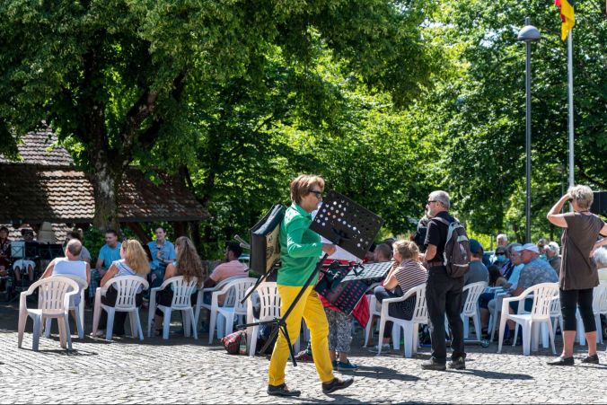 Unterwegs mit Notenständern